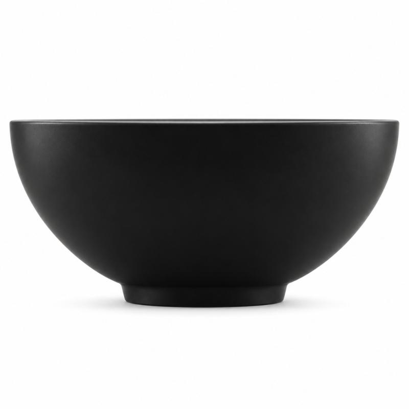 Solid S kleine waskom fontein Solid Surface rond 20 x 20 x 11 cm mat zwart 1208953268